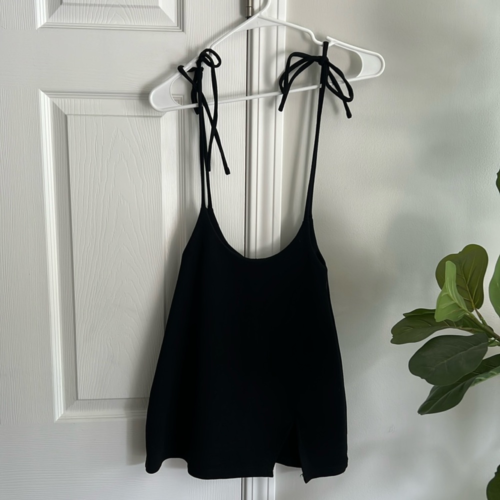 Black skirt overall